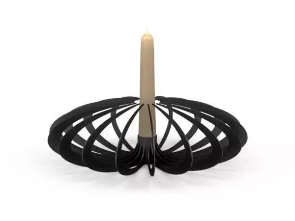 Modern Wire Frame Candle Holder 3d model Modern Wire Frame Candle Holder 3d model