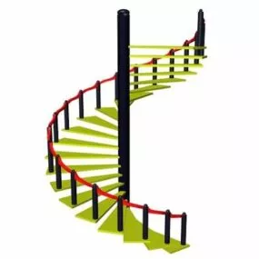 House Spiral Stairs 3d model