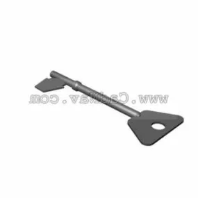 Metal Home Key 3d model
