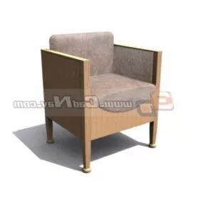 Upholstered Seat Sofa Chair 3d model