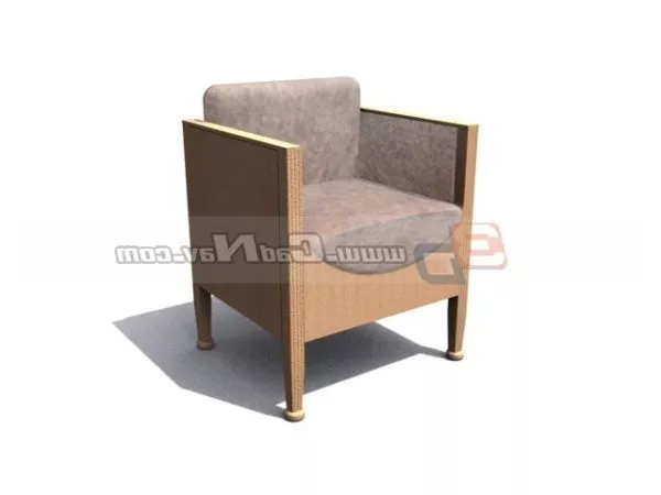 Upholstered Seat Sofa Chair 3d model Upholstered Seat Sofa Chair 3d model