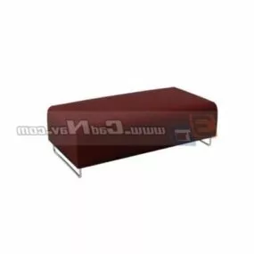 Upholstered Stool Ottoman Furniture 3d model