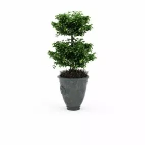 Indoor Urn Garden Planter 3d model