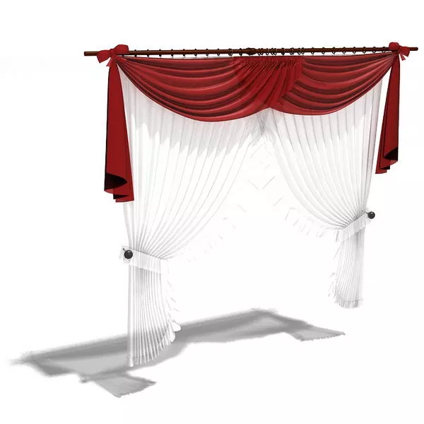 Valance Sheer Panels For Windows 3d model Valance Sheer Panels For Windows 3d model