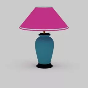 Blue Ceramic Vase Table Lamp 3d model