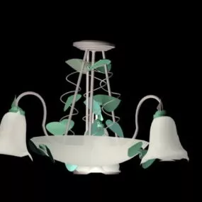 Vintage Vine Chandelier Light 3d model