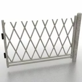 Vegetable On Home Garden Fence 3d model
