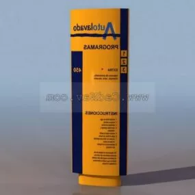 Vehicle Cleaning Billboards Signs 3d model