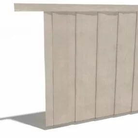 Home Vertical Blind Track 3d model