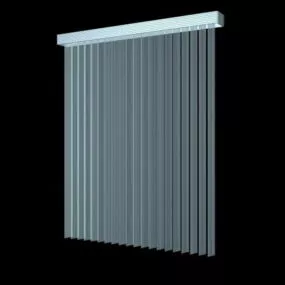 Office Vertical Track Blind 3d model