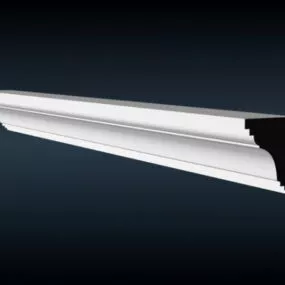 Victorian Ceiling Crown Molding 3d model