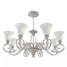 Villa Antique Style Verona Chandelier 3d model