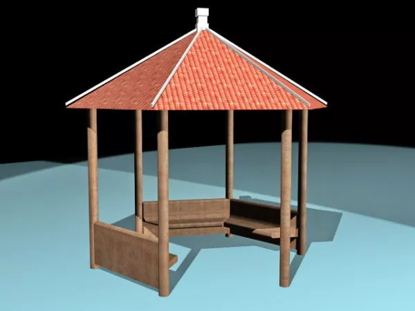 Village Gazebo Pavilion 3d model Village Gazebo Pavilion 3d model