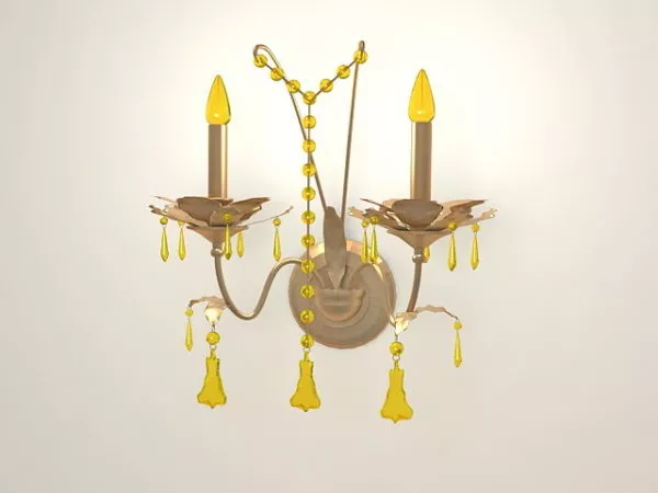 Sconce Lamp Rectangular Box 3d model