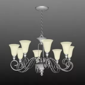 Kitchen Vintage Chandelier 3d model