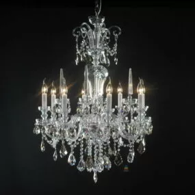 Living Room Vintage Crystal Chandelier 3d model