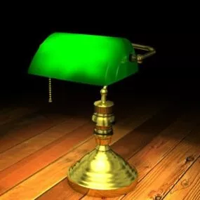 Old Vintage Desk Lamp 3d model