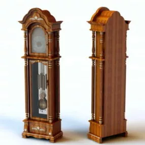 Vintage Floor Standing Clock 3d model