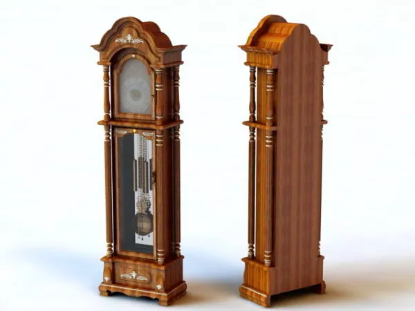 Vintage Floor Standing Clock 3d model Vintage Floor Standing Clock 3d model