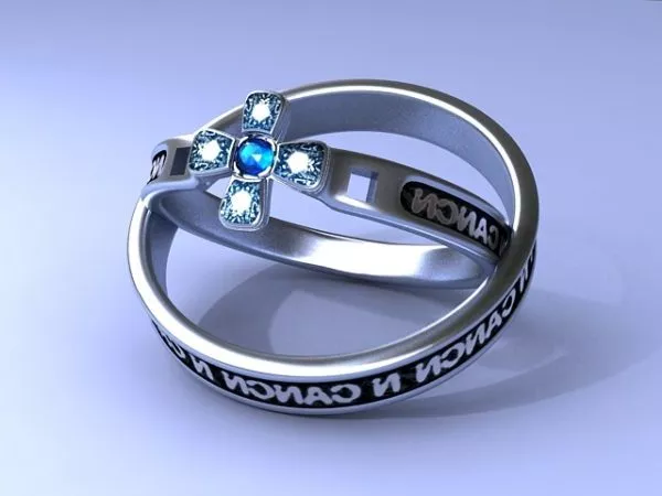 Gold Emerald Ring 3d model