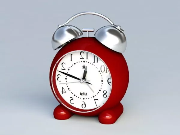 Brass Alarm Clock 3d model
