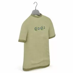 Fashion Vintage T-shirt 3d model