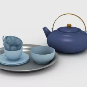 Kitchen Vintage Tea Sets 3d model