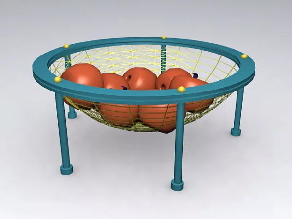 Wire Fruit Basket 3d model Wire Fruit Basket 3d model