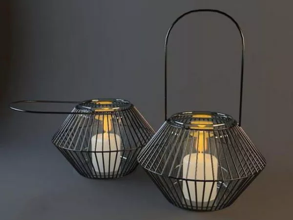 Old Rustic Lantern 3d model
