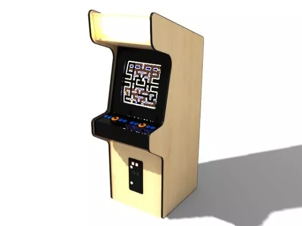 Old Vintage Arcade Machine 3d model Old Vintage Arcade Machine 3d model