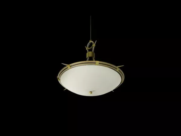 Home Bowl Light Fixture Vintage Style 3d model Home Bowl Light Fixture Vintage Style 3d model