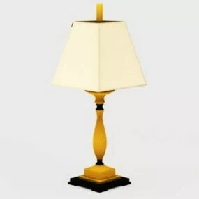 Vintage Style Brass Desk Lamp 3d model