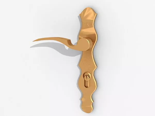 Door Lock With Sphere Handle 3d model