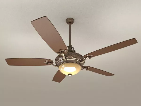 Living Room Vintage Ceiling Fan Light 3d model Living Room Vintage Ceiling Fan Light 3d model