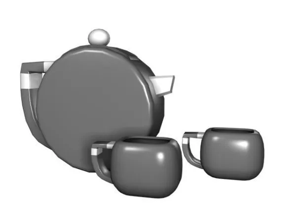 Vintage Teapot 3d model