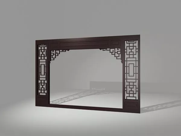 Partition Frame Leaf Pattern 3d model