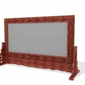 Vintage Decorative Furniture Room Divider 3d model