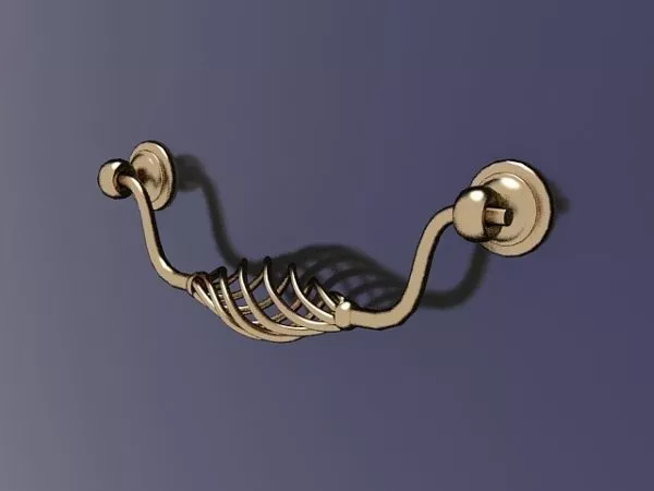 Vintage Brass Door Handle 3d model Vintage Brass Door Handle 3d model