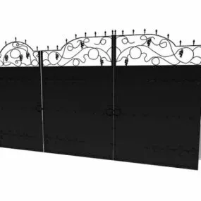 Iron Factory Gate Furniture 3d model