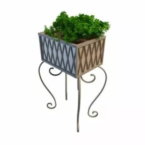 Antique Garden Planter 3d model