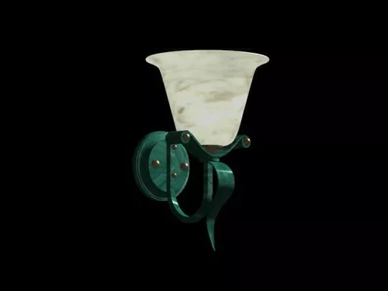 Classic Iron Wall Lamp 3d model Classic Iron Wall Lamp 3d model