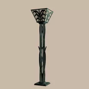 Vintage Metal Home Floor Lamp 3d model