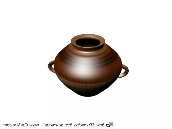Mexican Garden Terracotta Water Pot 3d model Mexican Garden Terracotta Water Pot 3d model