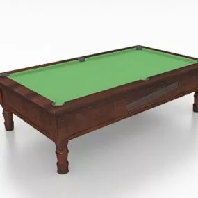 Vintage Billiards Pool Table 3d model