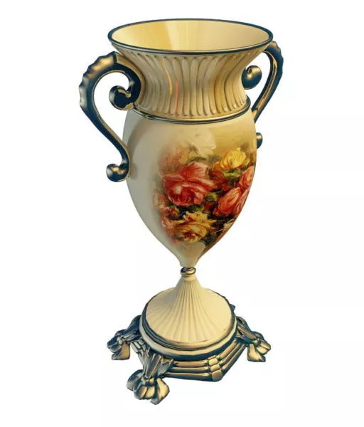 Antique Porcelain Trophy Vase 3d model Antique Porcelain Trophy Vase 3d model