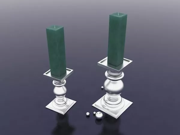 Bird Candlestick 3d model