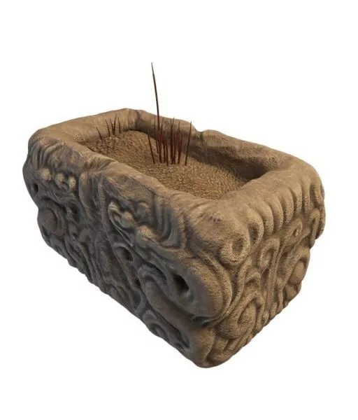 Ancient Stone Planter 3d model Ancient Stone Planter 3d model