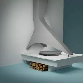 Kitchen Vintage Stove 3d model