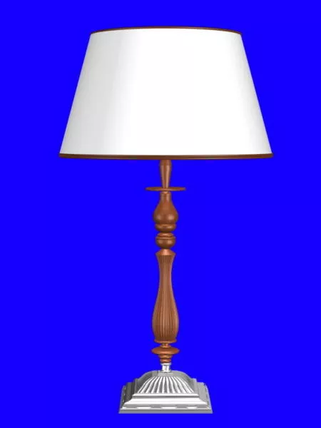 Vintage White Shade Style Lamp 3d model Vintage White Shade Style Lamp 3d model