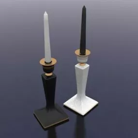 Antique Wedding Candle Holder 3d model